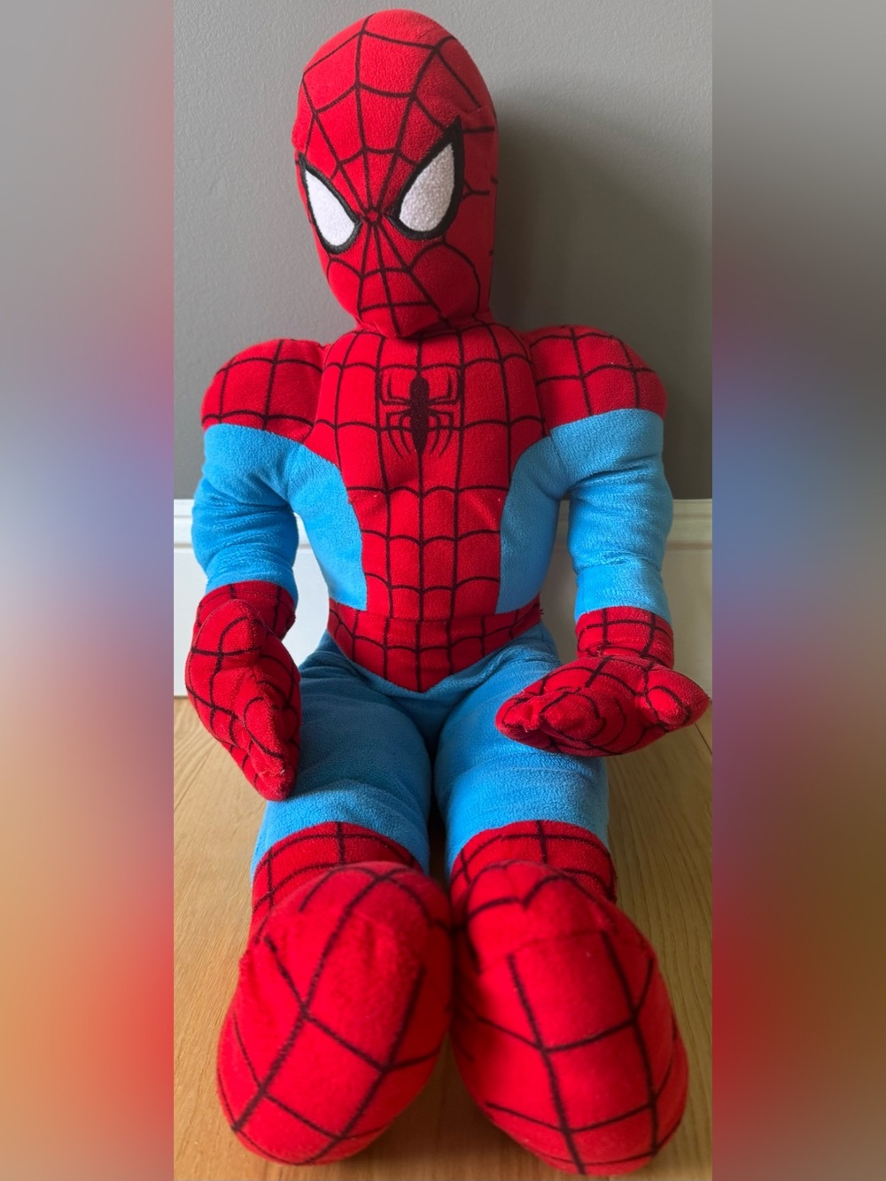 Large Marvel Spider Man Plush Pillow Buddy Stuffed Superhero Toy